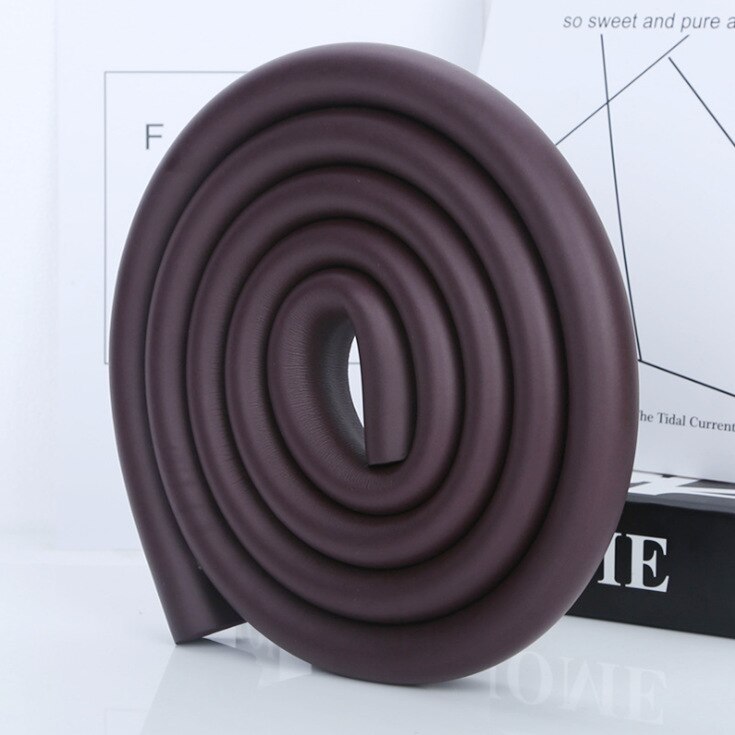 2m U Type Baby Safety Table Desk Edge Guard Strip Home Cushion Guard Strip Safe Protection Children Bar Strip Soft Thicken: 07 brown