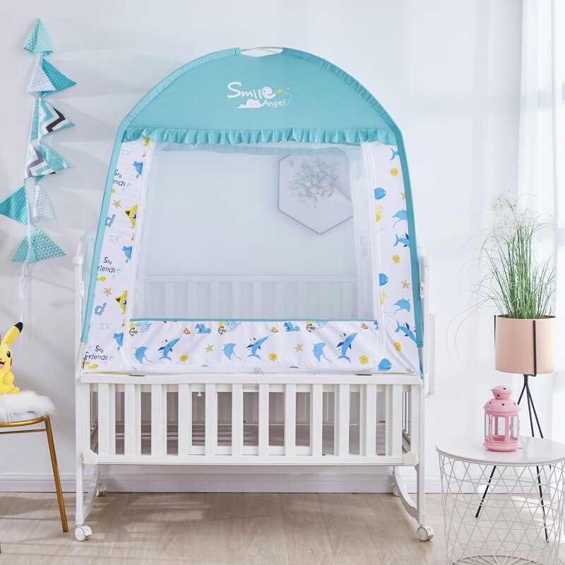 Kinderen Klamboe Baby Cartoon Anti-Muggen Anti-Fall Shading Yurt Tent Luifel Op Het Bed Tent Vouwen kids Muggen Bed