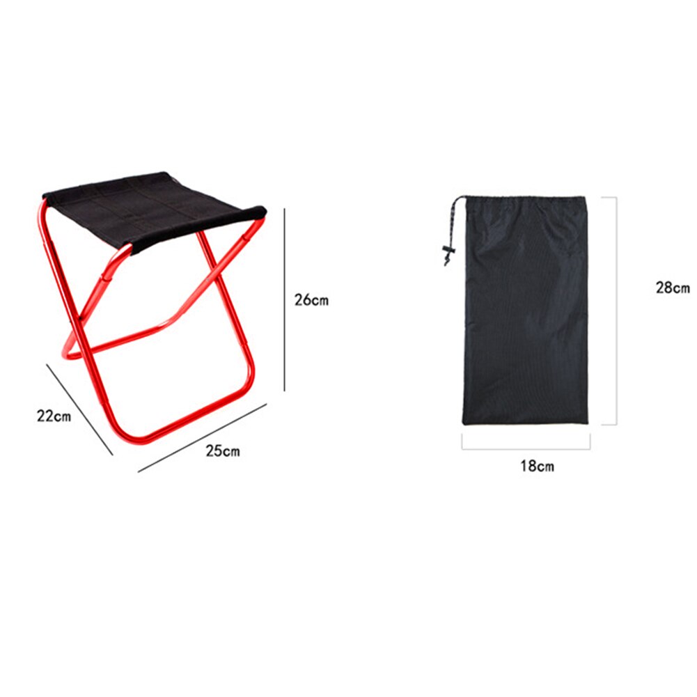 Aluminum Alloy Folding Stool Ultralight Outdoor Camping Picnic Travel Seat Chair Collapsible Camping Seats Hiking Stool: A