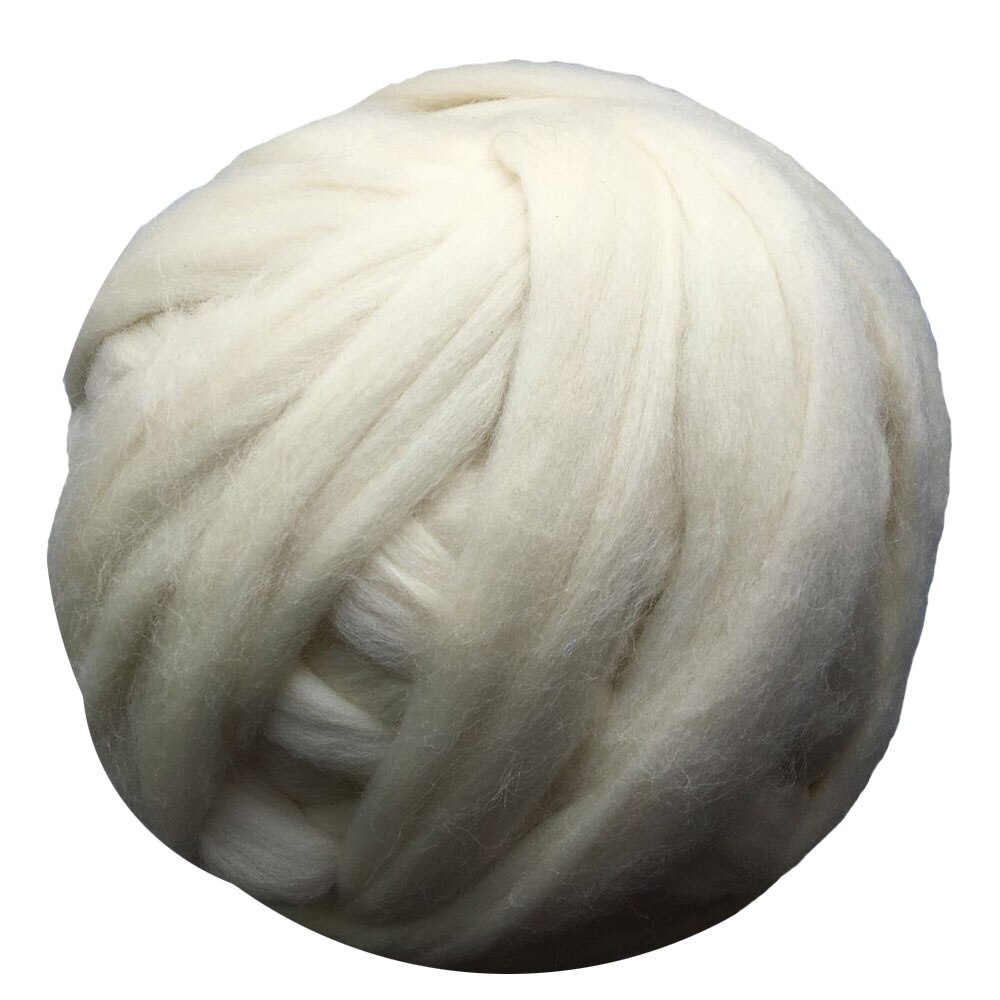1000g 6cm tykt super chunky garn blødt merino uld garn roving spinding til arm strikning hånd strikket tæppe