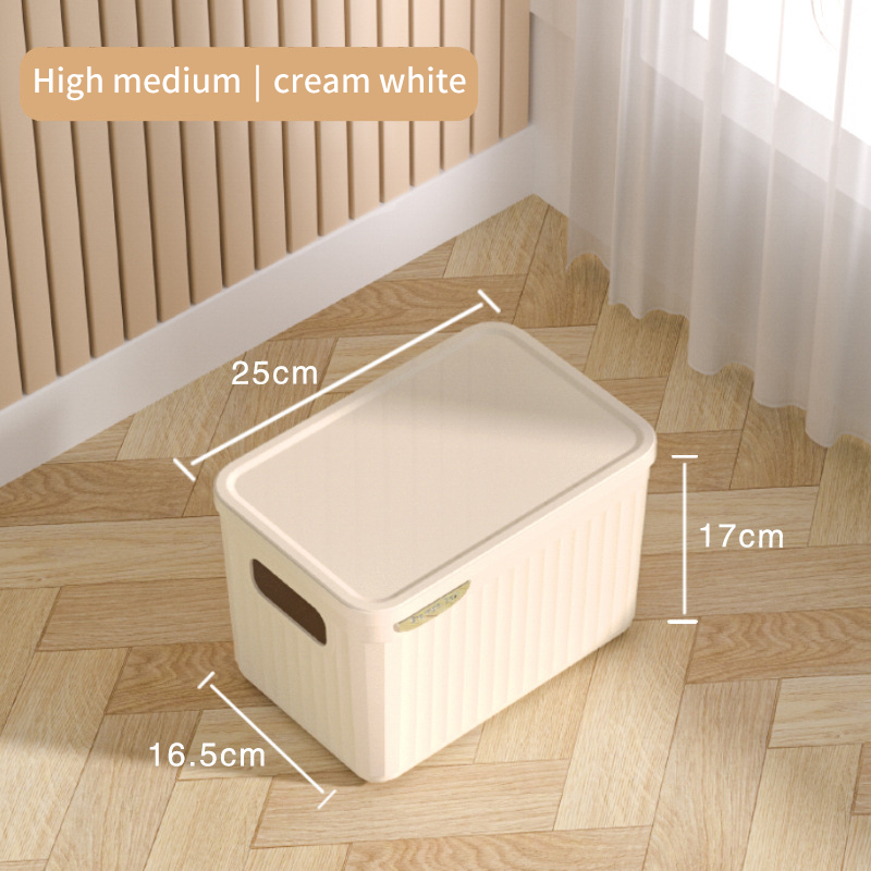 Home Wardrobe Clothes Organizer Plastic Toy Storage Boxes for Bedroom Cabinets Drawers Cosmetic Makeup Doll Accessory Container: Red