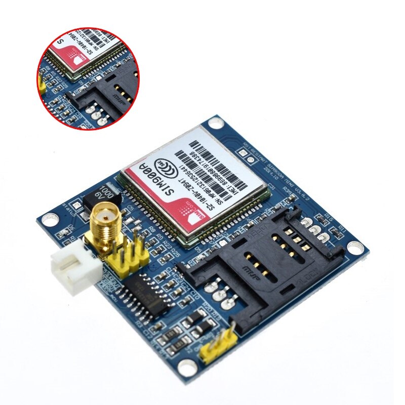 1Pcs Sim900A Sim900 Mini V4.0 Wireless Data Transmission Module Gsm Gprs Board Kit + Antenna