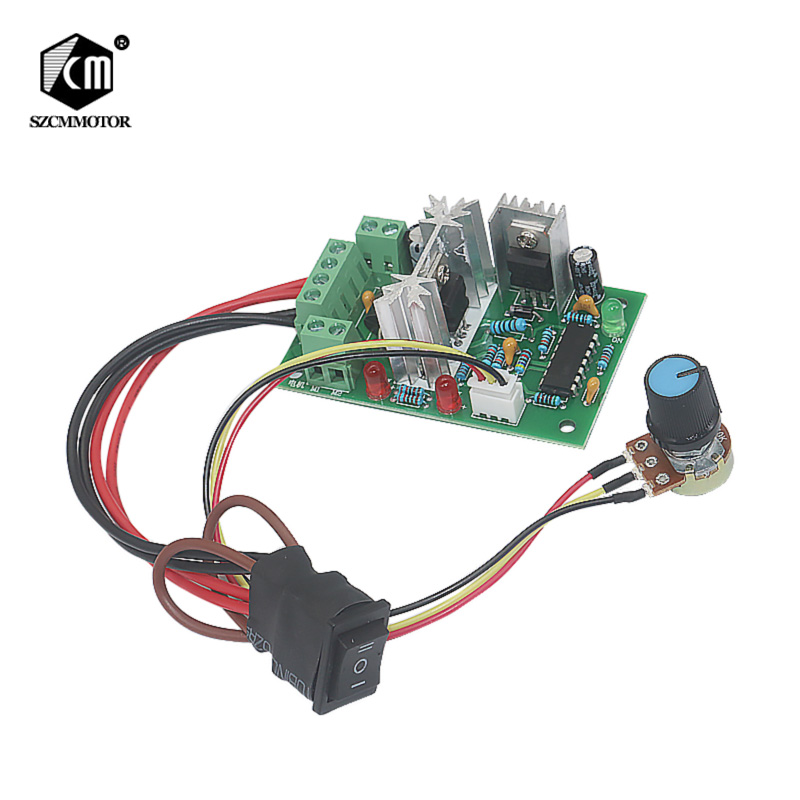 CCM2 10-30V Dc Motor Speed Controller Omkeerbare Schakelaar 120W Pwm Verstelbare Motor Speed Regulator