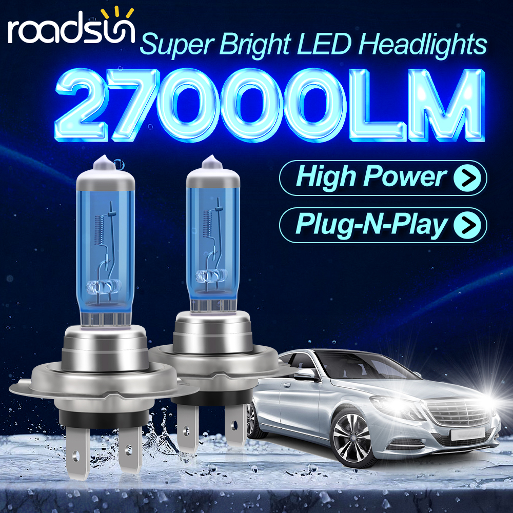 100w farol do carro 27000lm super brilhante lâmpada halógena h1 h4 h7 h11 9005 hb3 9006 hb4 12v 6000k luzes de nevoeiro lâmpada condução