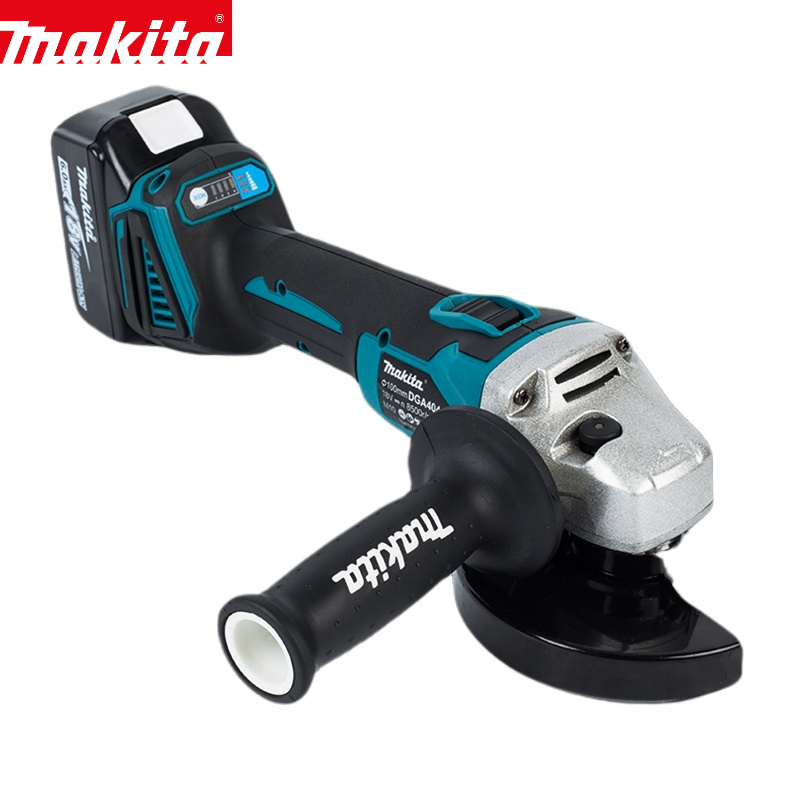 Makita DGA404 18 V 125/100 mm bürstenloser Lithium-Elektro-Winkelschleifer, wiederaufladbare Schneidemaschine, Hochleistungs-Poliermaschine