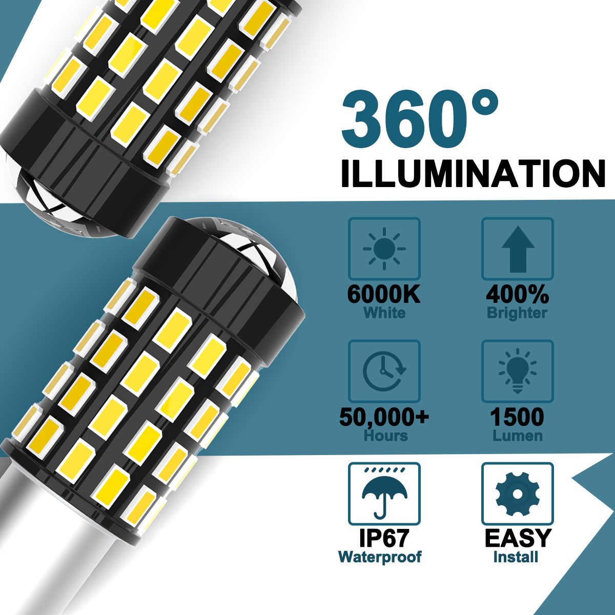 BA9S T4W 64111 BAX9S H6W 64132 BAY9S H21W 64136 bombilla LED CANBus para luz de marcha atrás de respaldo luz trasera de esquina