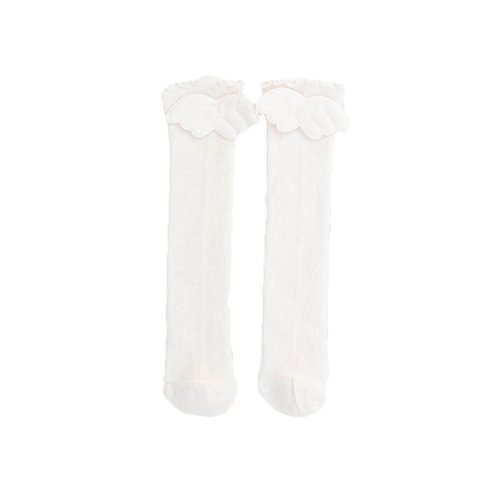 Kids Baby Girls Stockings Solid Color Cotton Casual Long Tube Stockings White/Black/Gray/Ginger: White