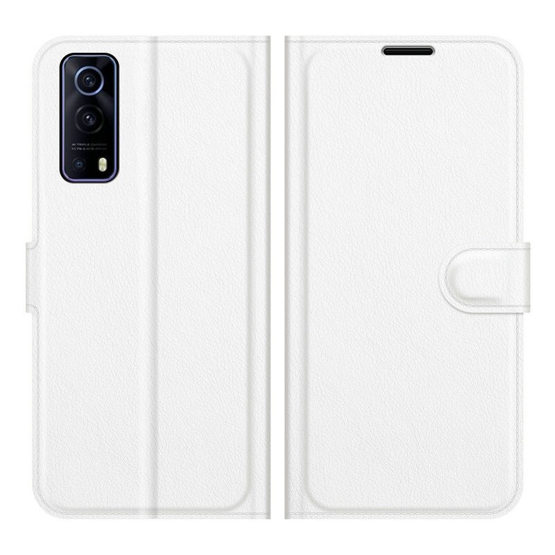 Voor Vivo Y72 5G Portemonnee Telefoon Case Flip Leather Cover Capa Etui Fundas: Lz Wh