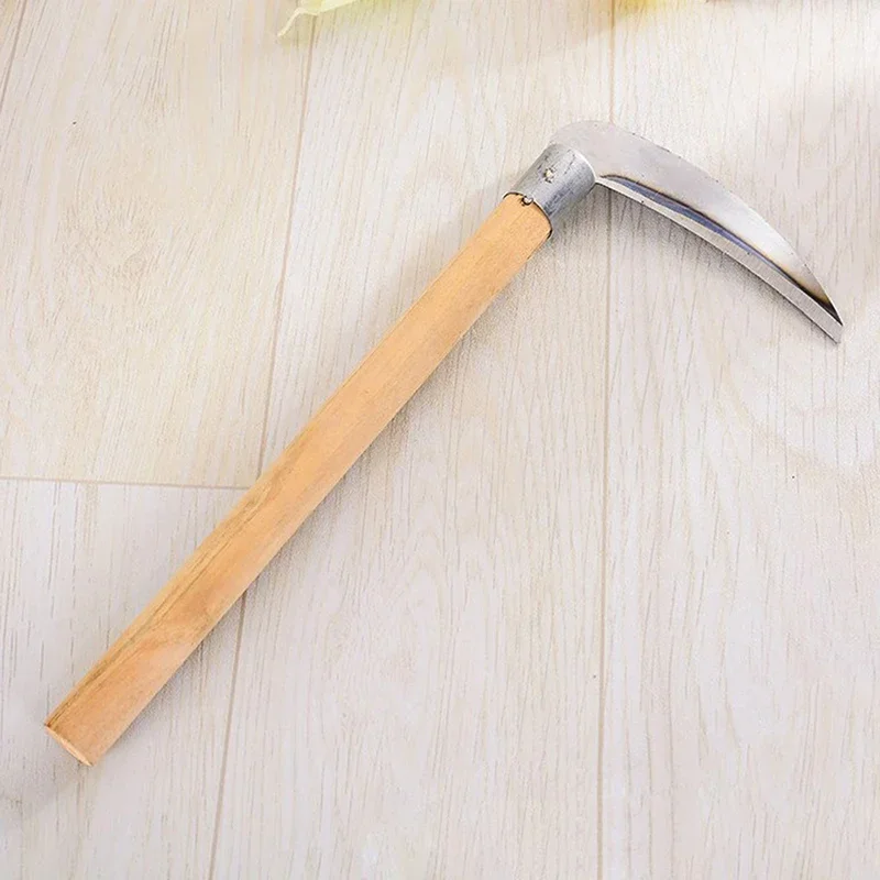 Cortacésped agrícola de mango largo, cortacésped de trigo, cuchillo de deshierbe para césped y jardinería, herramientas de jardín para granja, 1 Uds.