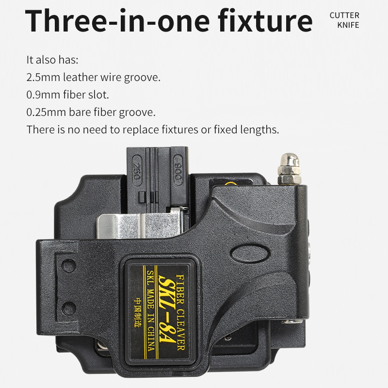 SKL-8A Optical Fiber Cutting Knife Cable Fiber Cleaver Fiber Optic Cutter Melt Fiber Cleaver Kit Fiber Optical