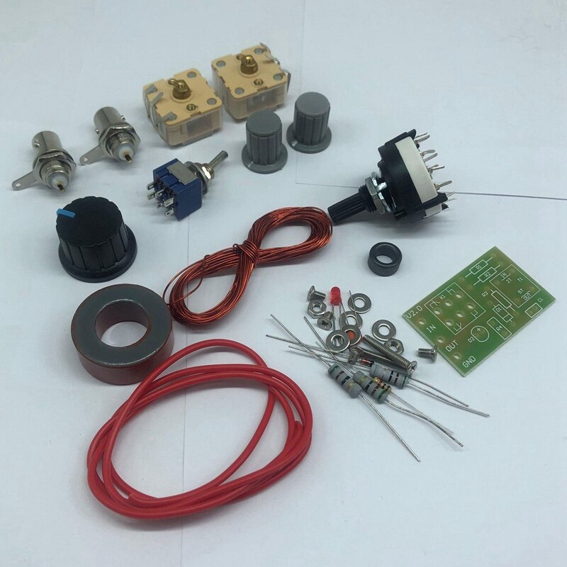 1-30Mhz LED VSWR DIY Manual Antenna Tuner Kit for HAM Radio CW QRP Q9 BNC Interface DIY Antenna Tool Kit