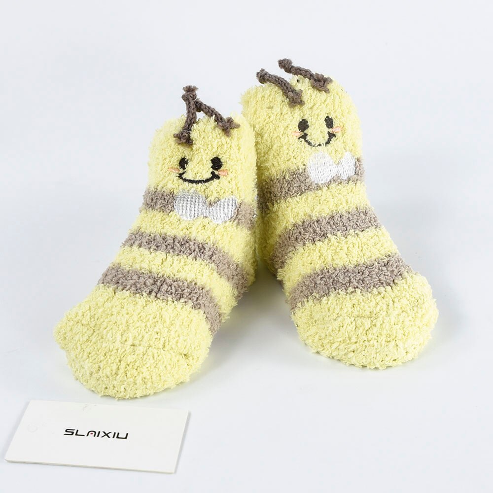 8-Styles Animal Pattern Children Socks for Kids Birthday Holidays Kawaii for Baby Infant Sock Girls Boys Toddler Clothing: Bee
