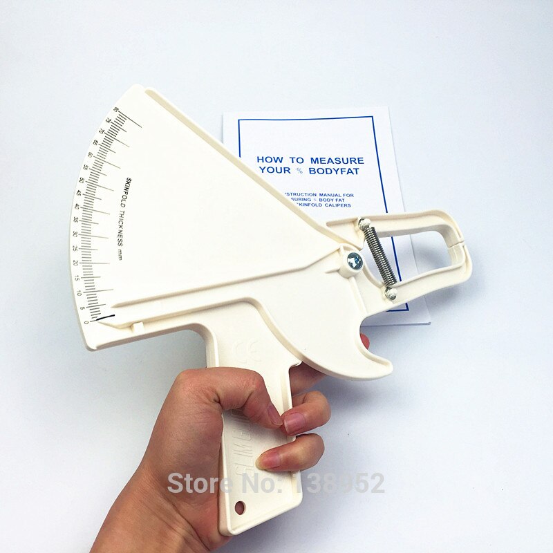 Body Fat Tester Measurement Slim Body Test Measurement Slim Skinfold Skin Fold Caliper Guide 0-80MM