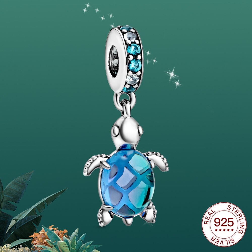 925 sterling silver Marine dolphin whale shell charm Fit Original silver Bracelet Jewelry For Women Summer: PAS172