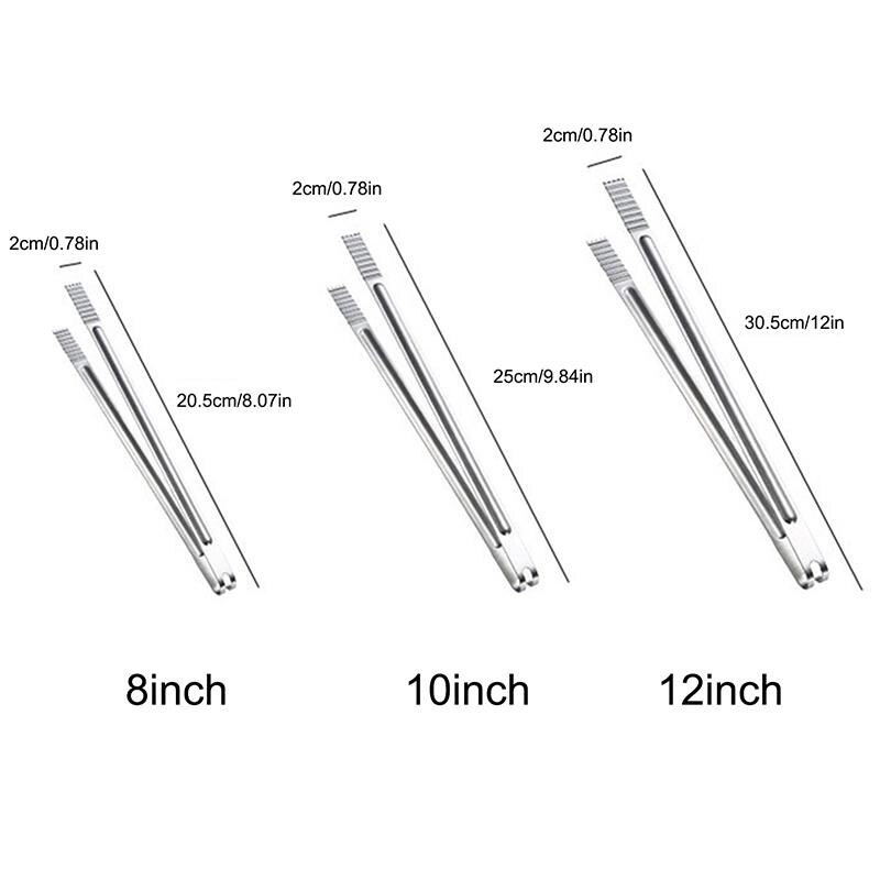 1Pc Eten Tang Rvs Serveren Tang Keuken Tang Koken Tang Voor Grill Keuken Koken Gereedschap Accessoires Bbq Gereedschap