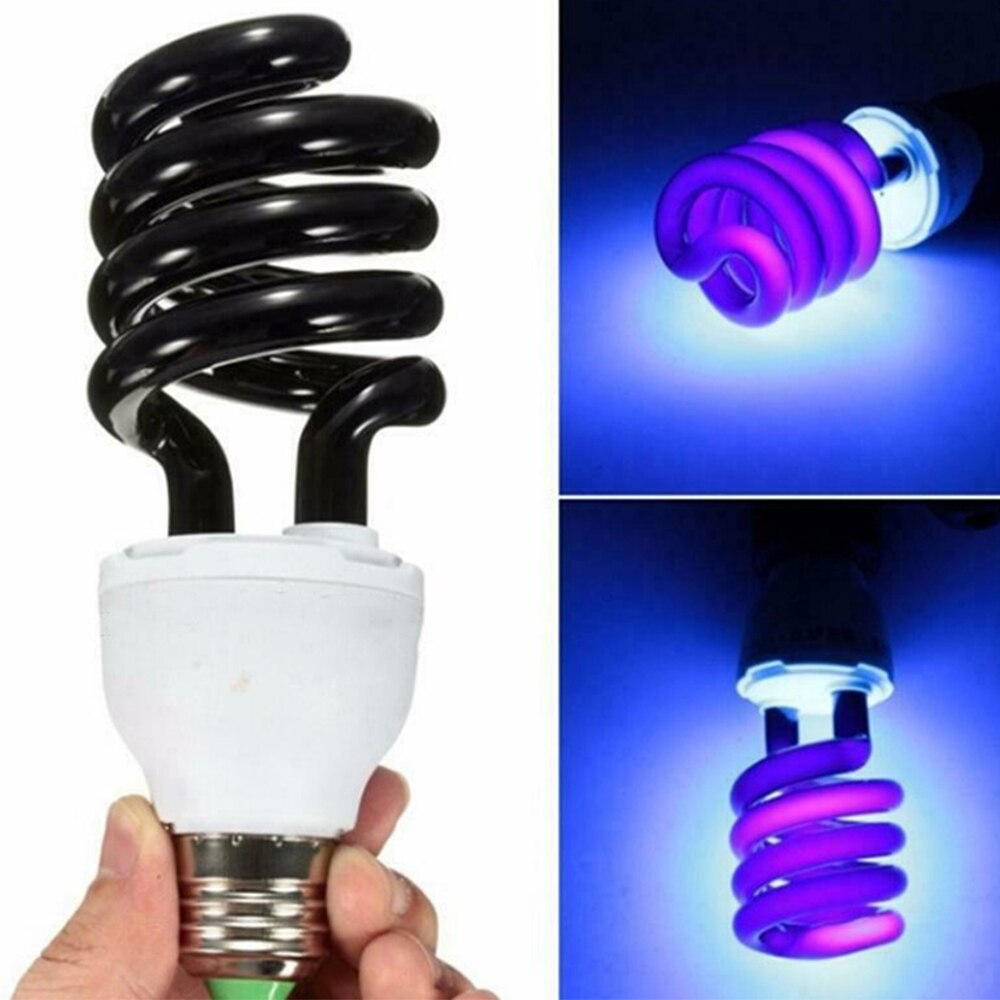 E27 Uv Gloeilamp 220V Uvc Ultraviolette Fluorescerende Lamp 2U 3U 15-40W Spiraal Enegy Besparing zwart Licht Violet Lampen