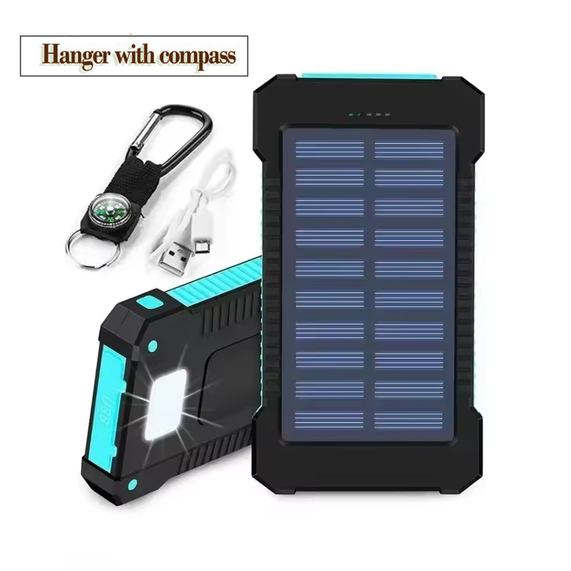 200000 Batterie externe solaire mAh, chargeur Portable de grande capacité, charge rapide, pour IPhone Samsun Huawei Powerbank