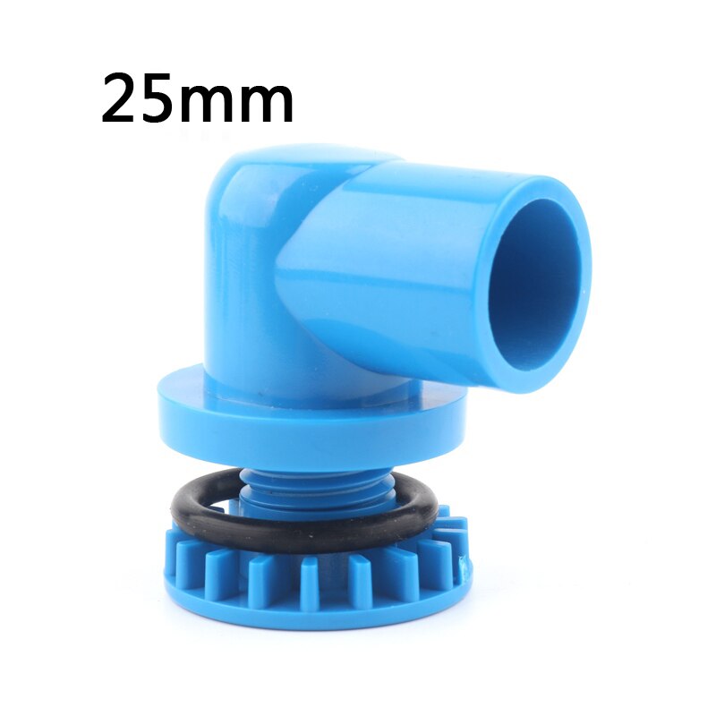1pc PVC 20mm 25mm Fish Tank Connector Aquarium Elbow Straight Joint Water Tank Drainage Connector Aquarium Water Inlet Outlet