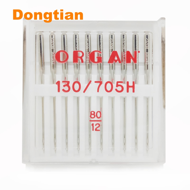 Aguja de órgano HAX1 para uso en el hogar, aguja para máquina de coser 130/705H tamaño 80 90 100 110 agujas universales para lino de algodón