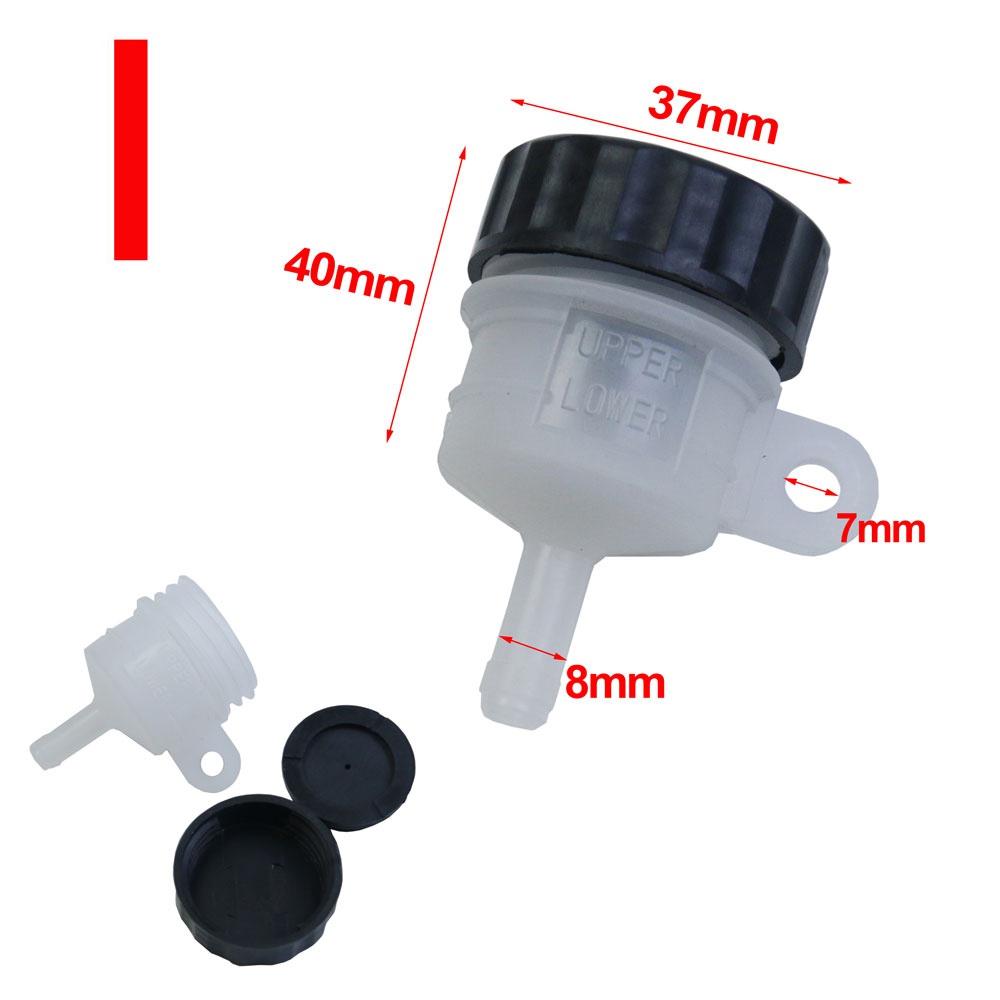 Universale Del Motociclo Leva Freno Serbatoio Olio Freno A Piede Cilindro maestro Tazza di Olio Bottiglia di Fluido Serbatoio sporco bicicletta scooter Pitbike: Argento