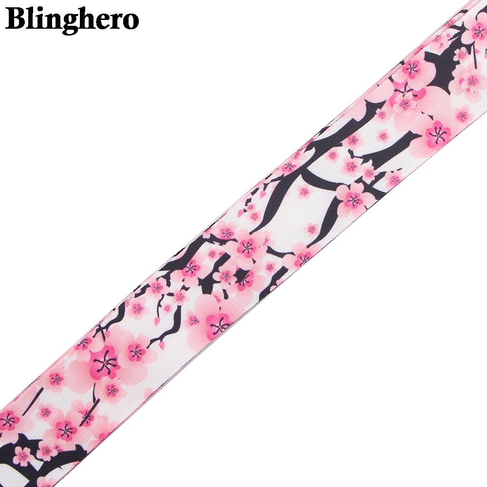 CB123 Nette Schlüsselband Für Schlüssel Kühle Kirschblüzehn praktisch Halfter Nacken Riemen Mit Schlüssel Blume Drucken DIY Hängen Seile
