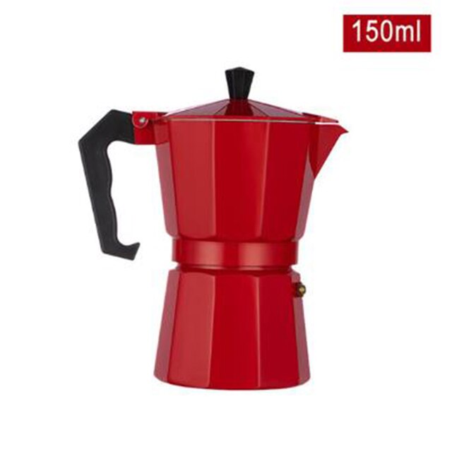 Cafetera expreso Moka italiana de aluminio, percolador, estufa superior, herramientas de cocina, estufa, 150/300ML