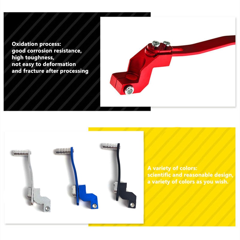 Motorcycle Aluminum Alloy Gear Shift Lever Modified Parts Accessories for ATV Bikes Dirt Bike Motocross Gear Lever Modification