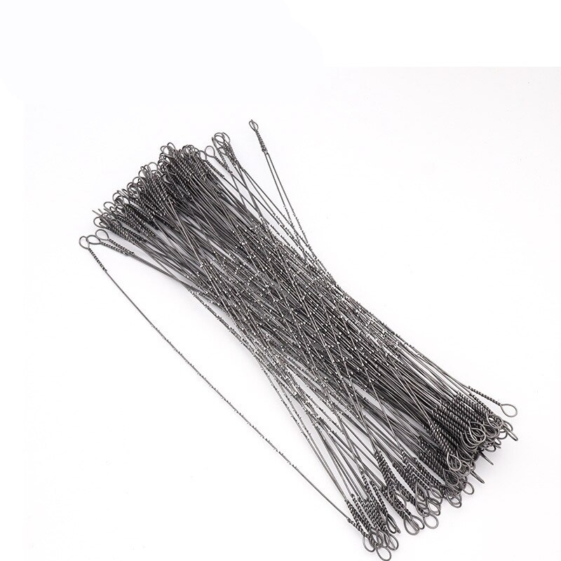 100Pcs 300Mm U-Vormige Draad Zaagblad Multi Draad Tand Houtbewerking Scroll Zaagbladen Zaagblad Hout carving Gereedschap Retail