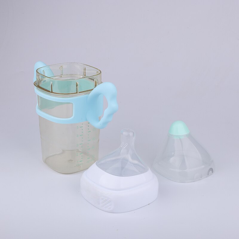 ins Singapore hegen baby bottle with silicone handle 150ml and 240ml safe and harmless ppsu square feeding bottle