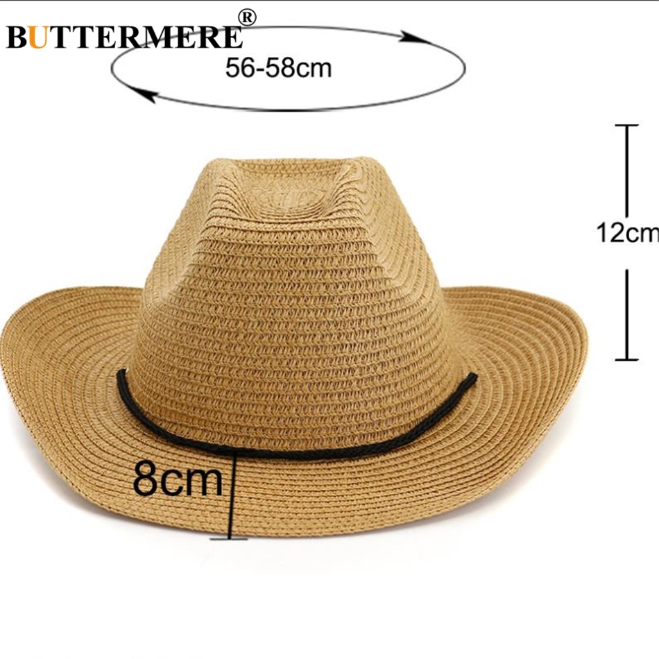 Buttermere hat cowboy mænd kvinder bred skygge solhat afslappet kaki strand stråhat kvinde mandlig forår sommer cowboyhat