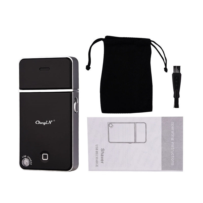 Oplaadbare Krachtige Elektrische Scheerapparaat met Vergeldende Drijvende Enkele Blade Scheermes Baard Trimmer Voor Mannen Gezichtsverzorging Reizen