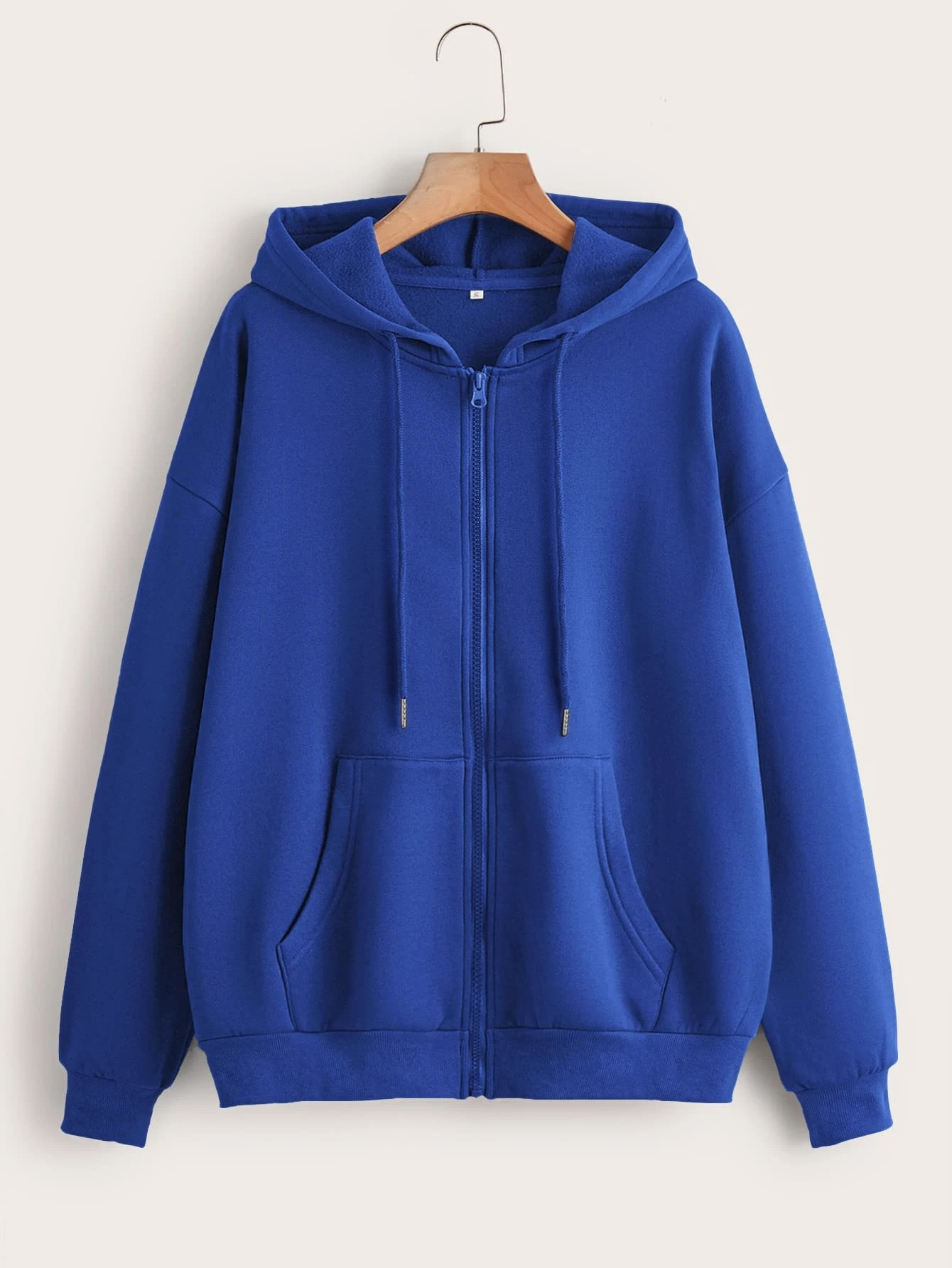 Sudaderas con capucha de lana con cremallera para mujer, sudaderas deportivas para correr, chaquetas clásicas informales con cremallera, ropa informal estilo Hip Hop Y2k: XXXL / Azul cielo