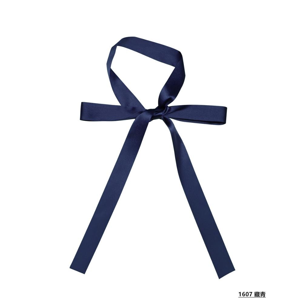 160*3CM mujeres color puro bufanda Extra larga y estrecha de cinta de seda bufandas corbata damas corbata delgada cuello bufandas cinta/correa de muñeca: 7