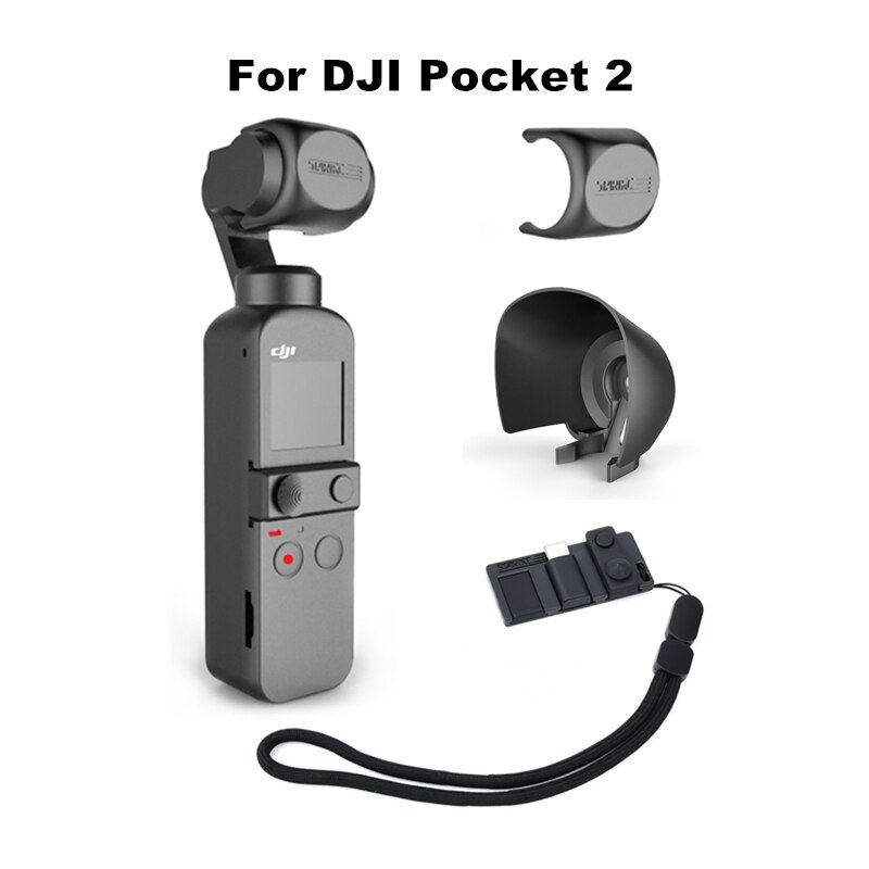 Kit d&#39;accessoires pour DJI Osmo Pocket 2, couvercle de caméra, support d&#39;adaptateur de téléphone, capuchon de pare-soleil, Base Combo, support de bureau