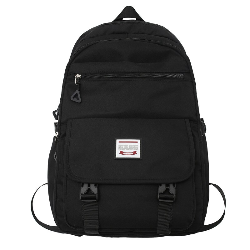 Dcimor Waterdichte Nylon Rugzak Mode Grote Capaciteit Reistas Voor Mannen Cool Rugzakken Vrouwen Schooltas Boek: black
