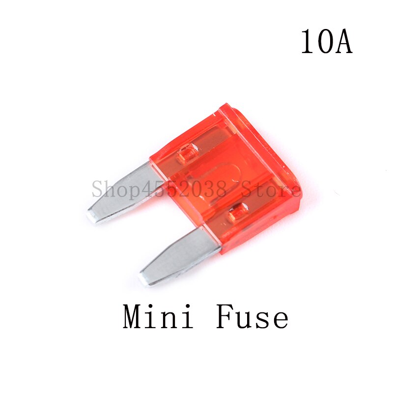 20 stk blandet minibladesikring sinklegering og plastmateriale 5a 7.5a 10a 15a 20a 25a 30a 40a sett til bilbil: 20 stykker 10a