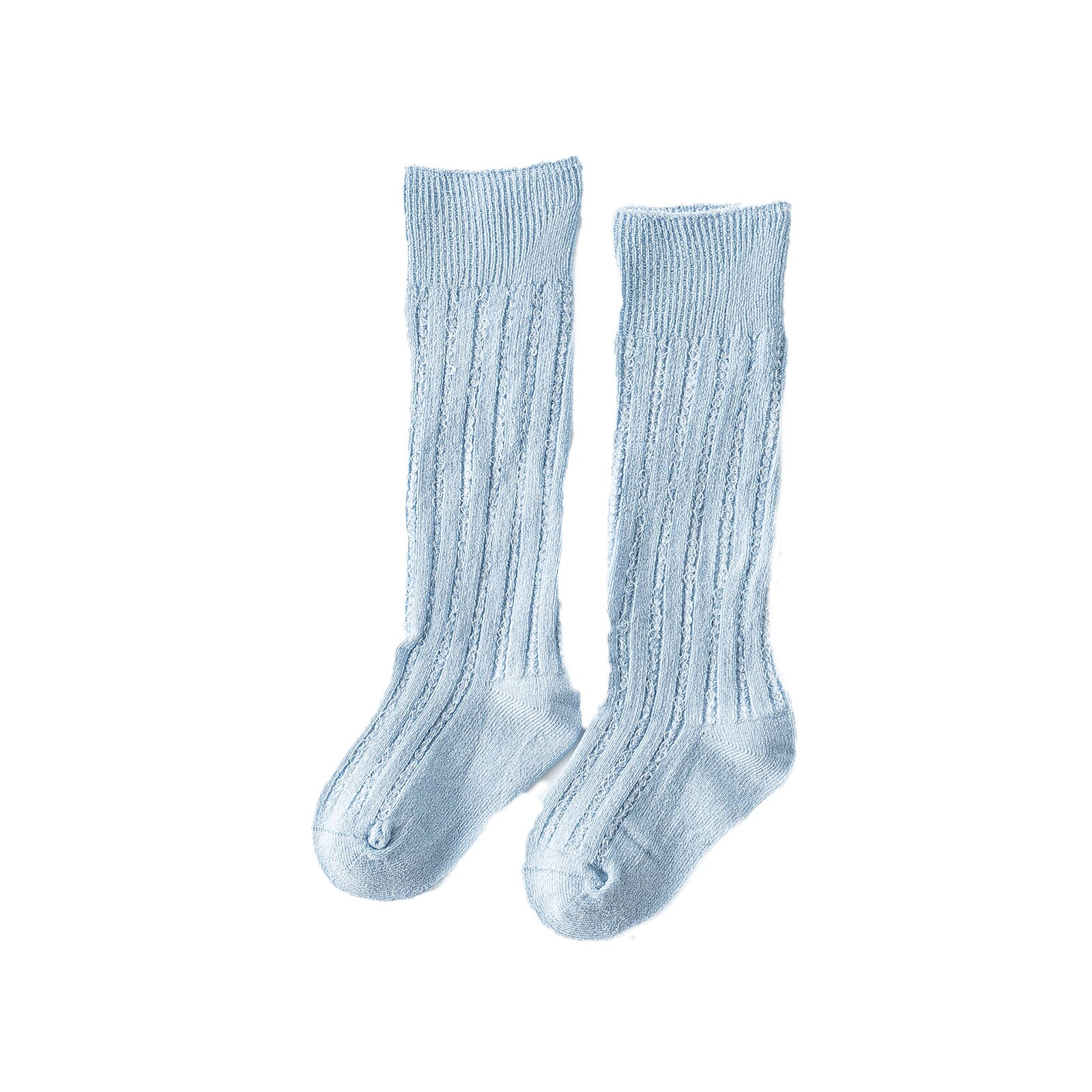 Baby Pasgeboren Meisjes Solid Ademende Sokken Soft Antislip Zomer Baby Peuter Been Warmer Sokken Baby Kleding Accessoires 0-24M: Blauw / 24M