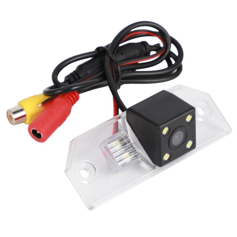 DC12V Wit Plastic IP68 Waterdichte Auto Achteruitrijcamera Parking Camera 658X462 4 Led Achteruitrijcamera, voor Ford Focus Sedan