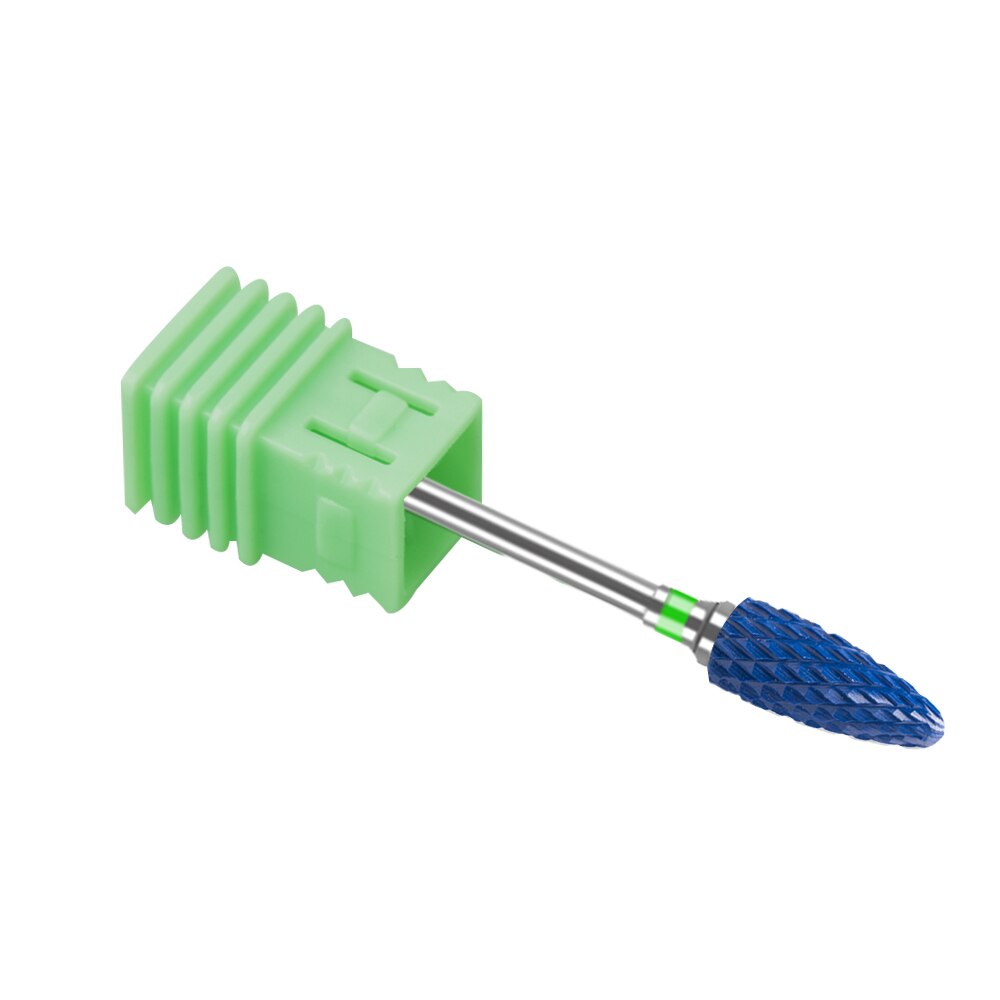 Bleu typhon céramique clou foret rotatif fraise à ongles manucure pédicure perceuse Machine accessoire: C
