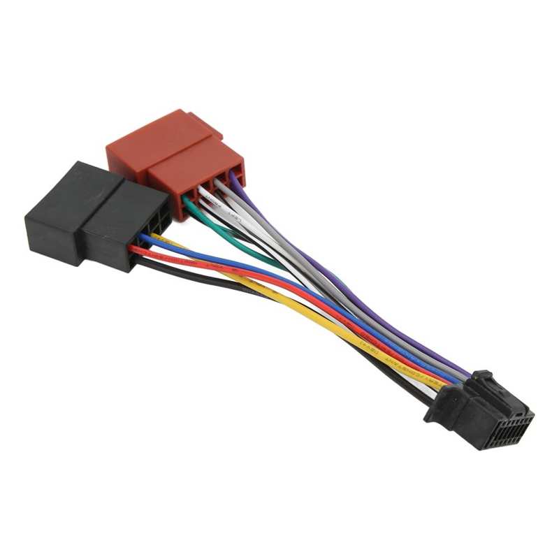 Radio ISO Harness Connector Good Performance ABS ISO Radio Harness Adapter for Stereo Replacement for Sony JVC