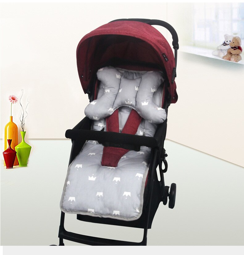Bomuld blød pude spædbørn barn vogn madras børn vogn barnevogn liner trolley tilbehør vandtæt baby klapvogn siddeunderlag