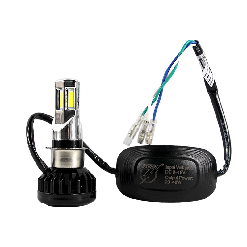 Rtd-bombilla LED para faro delantero de motocicleta, accesorio Universal AC &amp; DC, M02E H4 HS1 BA20D P15D H6 3500LM 35W para todas las motos 6COB 6000K