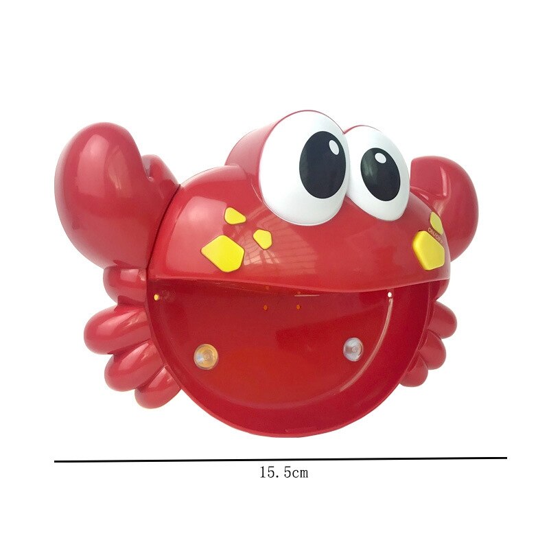 Plastic Cartoon Krab Bubble Machine Kinderen Baby Bad Bubble Machine Baby Bad Bad Speelgoed Badkamer Bad Bubble Machine