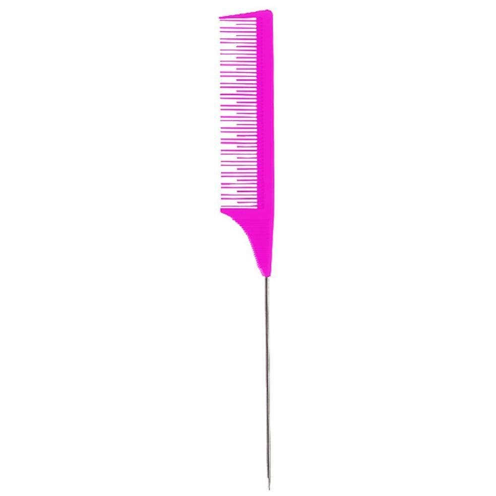 Professionele Tip-Staart Kam Salon Haarverf Benadrukken Plastic Styling Kam Kapsalon Kappers Gereedschap: purple