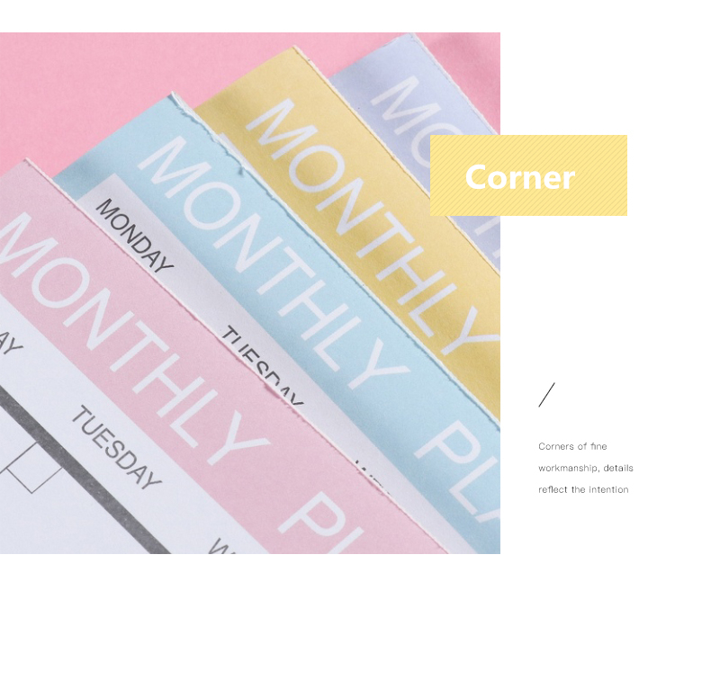 Notebook kawaii Daily Weekly Monthly Yearly Calendar Planner Agenda Schedule organizer journal book school A4 Flower