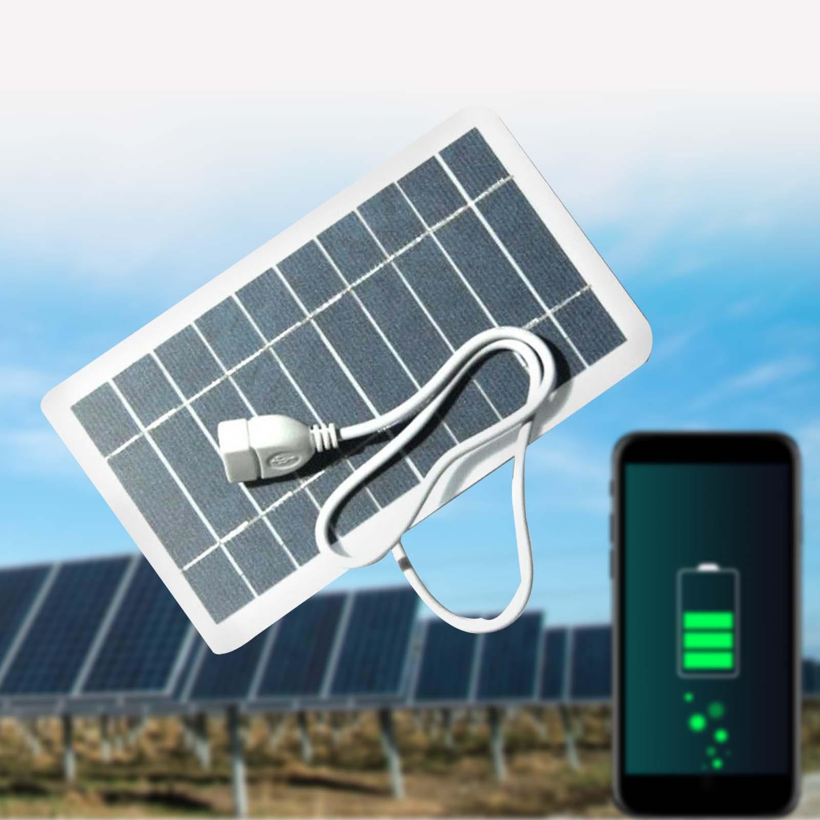 Cargador Solar portátil de alta eficiencia, Kit de Panel Solar monocristalino impermeable para teléfonos inteligentes, senderismo, Camping al aire libre
