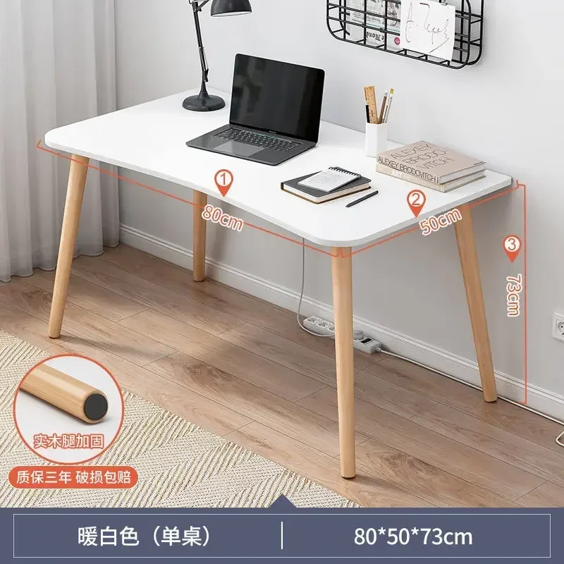 Thuis Wit Bureau Computer Bureau Slaapkamer Make-Up Tafel Verhuur Student Studie Tegen De Muur Eenvoudig: Rood