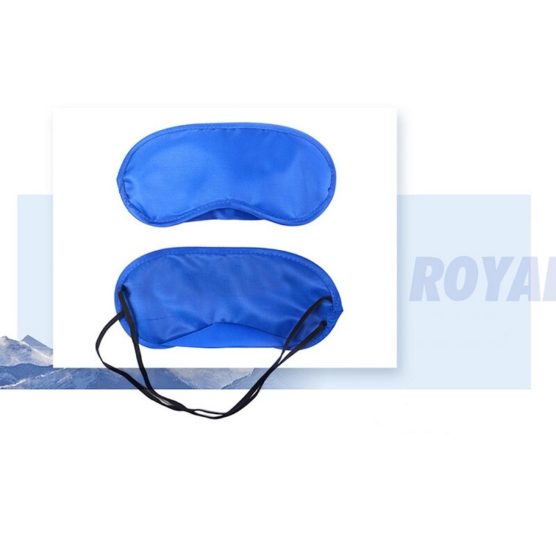Sleeping Eye Mask Eyeshade Cover Comfort Soft Health Blindfold Sleep Rest Shield Travel Working Student Relax Eye Care Tool: Royal blue