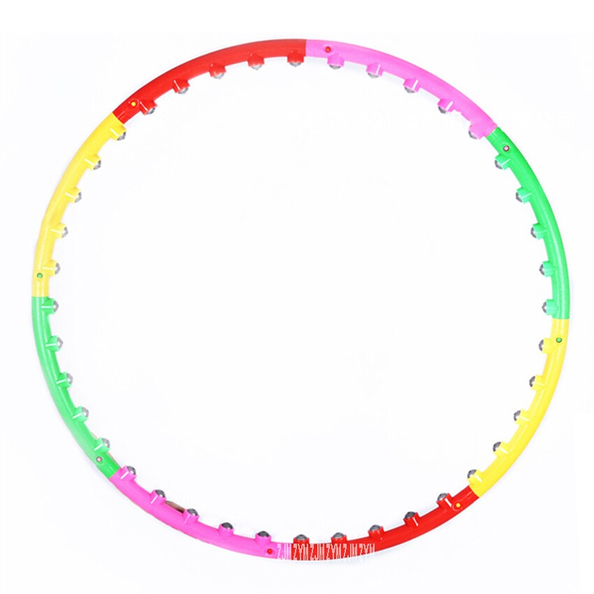 3015 95CM Household Waist Exercise Slimming Circle 8-Section PP Massage Loop Women Removable Sport Hoop Detachable Fitness Hoop: Default Title