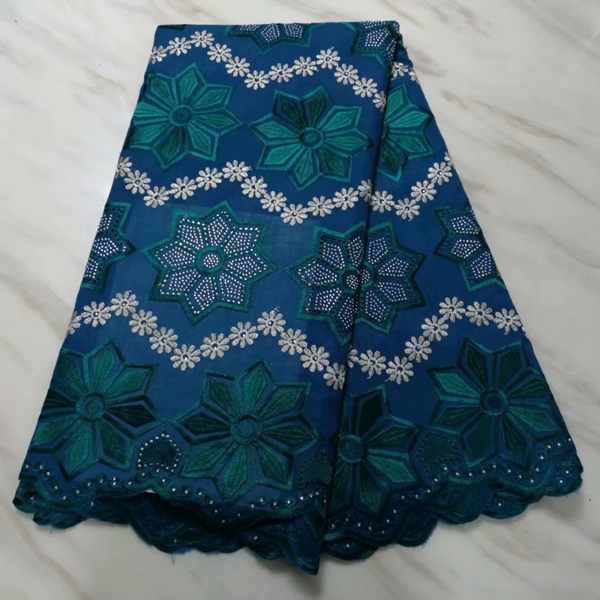 Mejor venta de telas de encaje en cera Africana rosa de algodón tejido de encaje guipur nigeriano bordado para vestido de novia: dark green